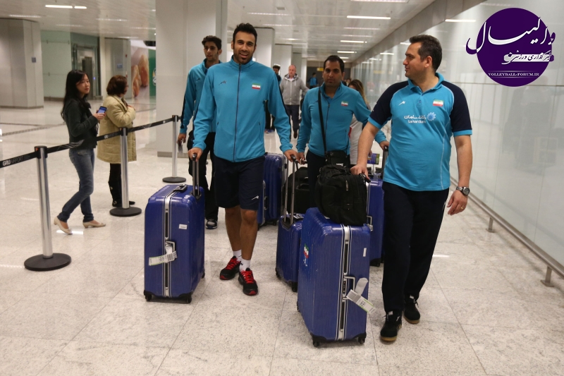 تیم ملی والیبال ایران پس از سفر 12 ساعته به سائوپائولوی برزیل رسید .